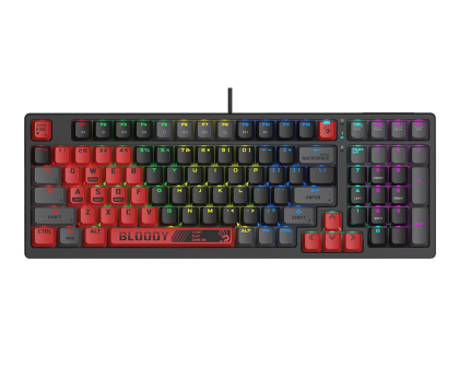 Klawiatura A4 TECH Klawiatura mechaniczna Bloody S98 USB Sports Red (BLMS Red Switches) A4TKLA47261